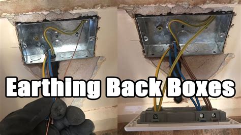 earthing metal back boxes regulations|electrical back box requirements.